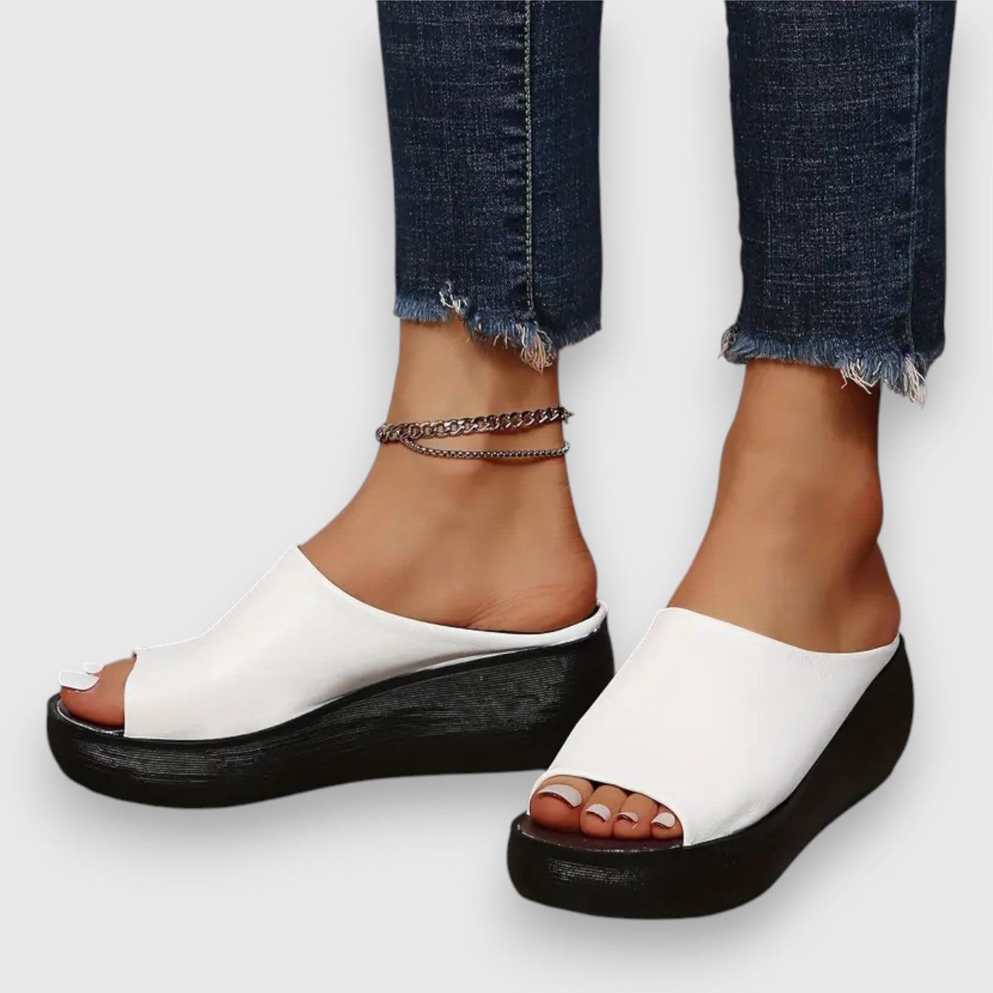 Amelie | Soft Faux-Leather Sandal