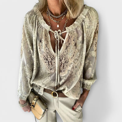 Lili | Unique Blouse with Lace Details
