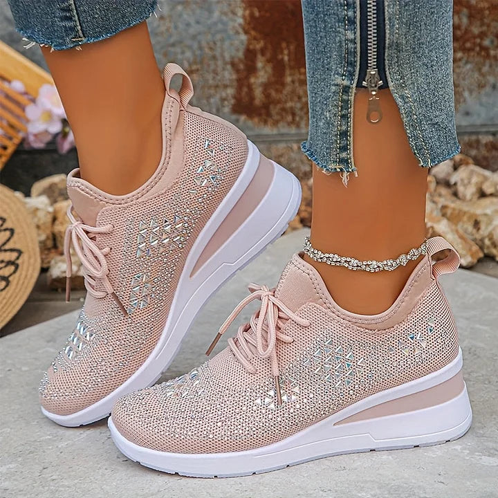 Estelle | Orthopedic sneakers with sparkling rhinestones