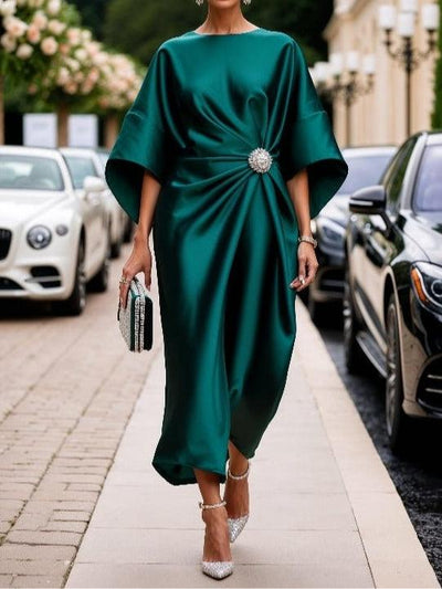 Lilly | Satin Belly Coverage Dress