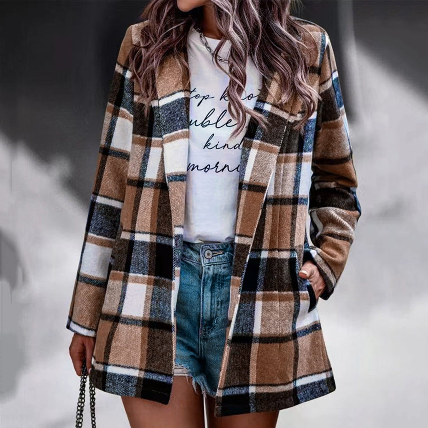 Avery™ | Vintage Plaid Blazer