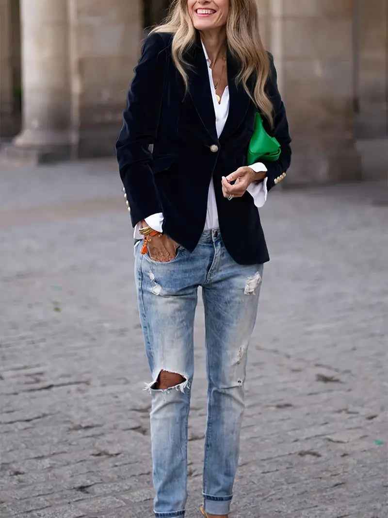 Savannah™ | Elegant Velvet Blazer