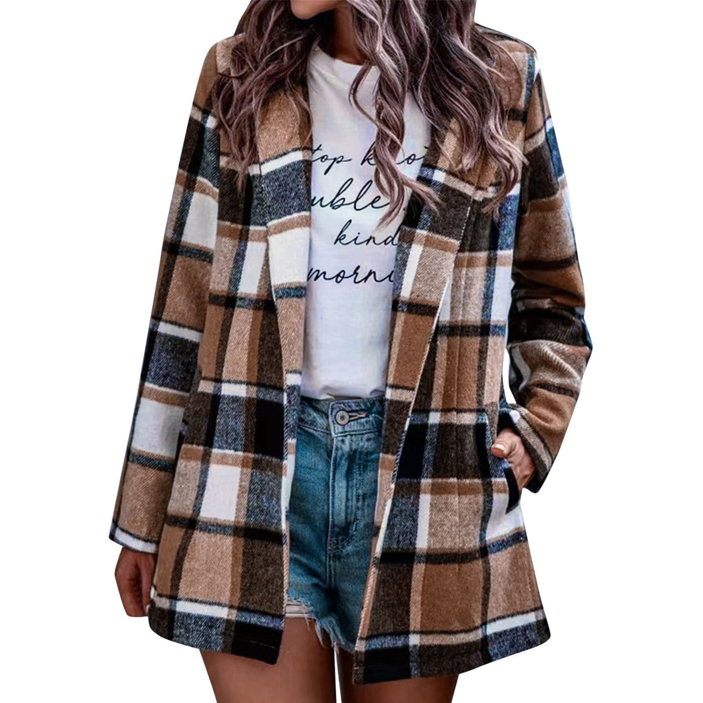 Avery™ | Vintage Plaid Blazer