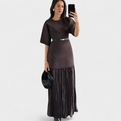 Andrea | Pleated Maxi Dress