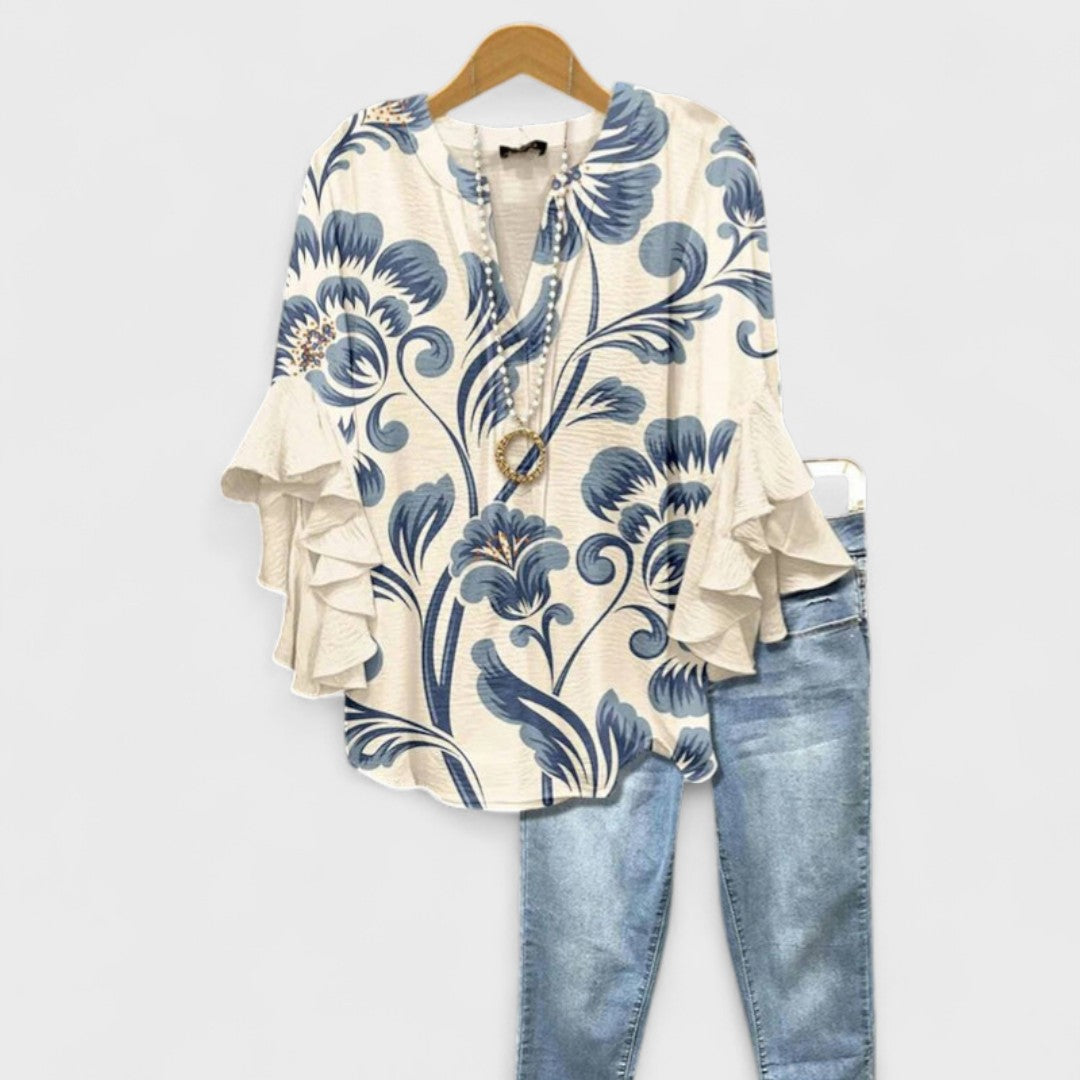 Isabella | Elegant Floral Blouse