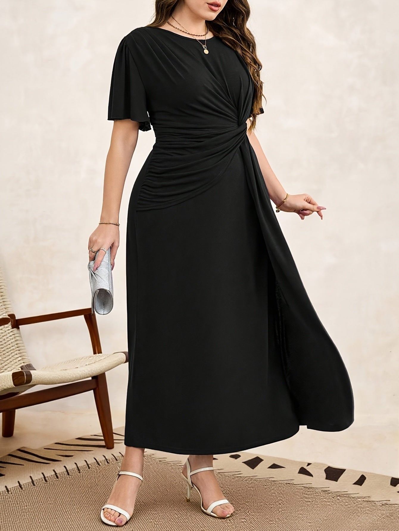 Patrice | Plus Size Elegant A-Line Midi Dress