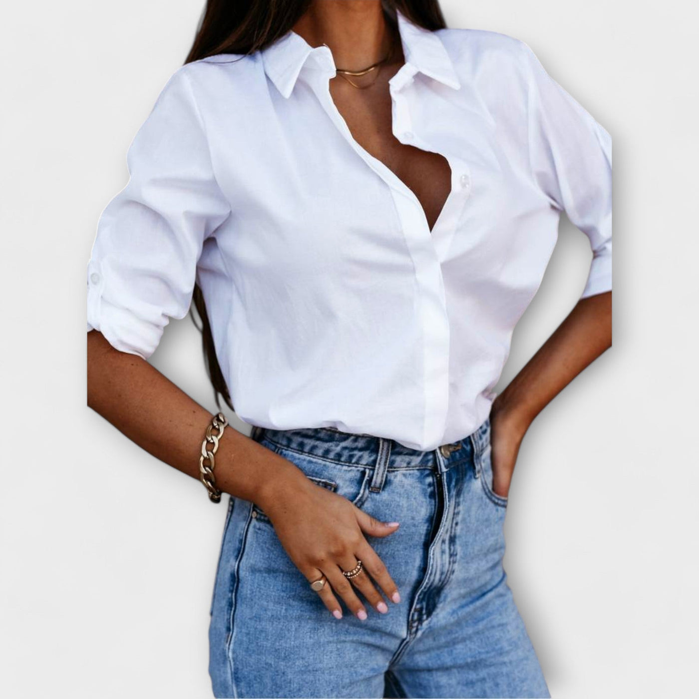 Jessica | relaxed blouse with V-neck