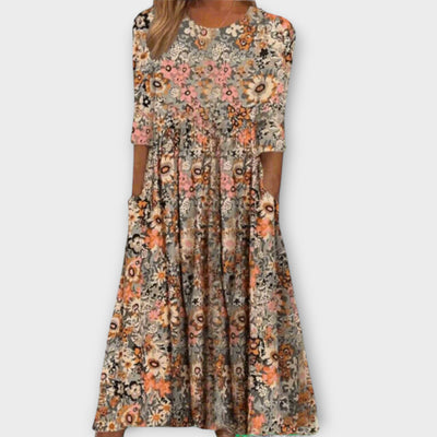 Paula | Elegant Floral Dress