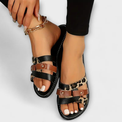 Sandra | Leopard Sandals