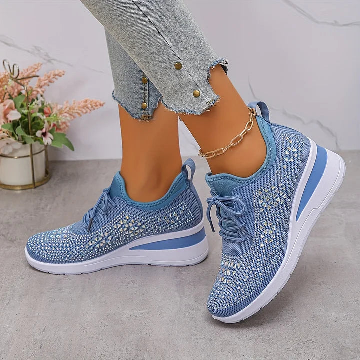 Estelle | Orthopedic sneakers with sparkling rhinestones