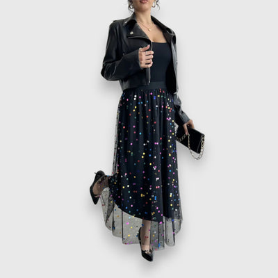 Leonie | Mixed Polka Dot Skirt