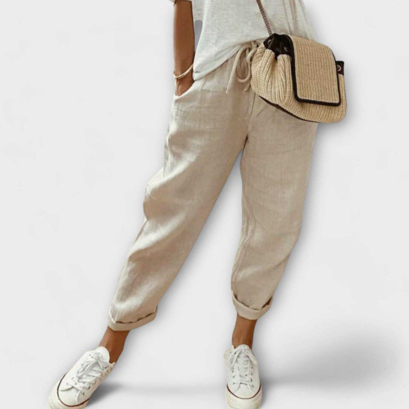 Bibi | Trendy Linen Pants