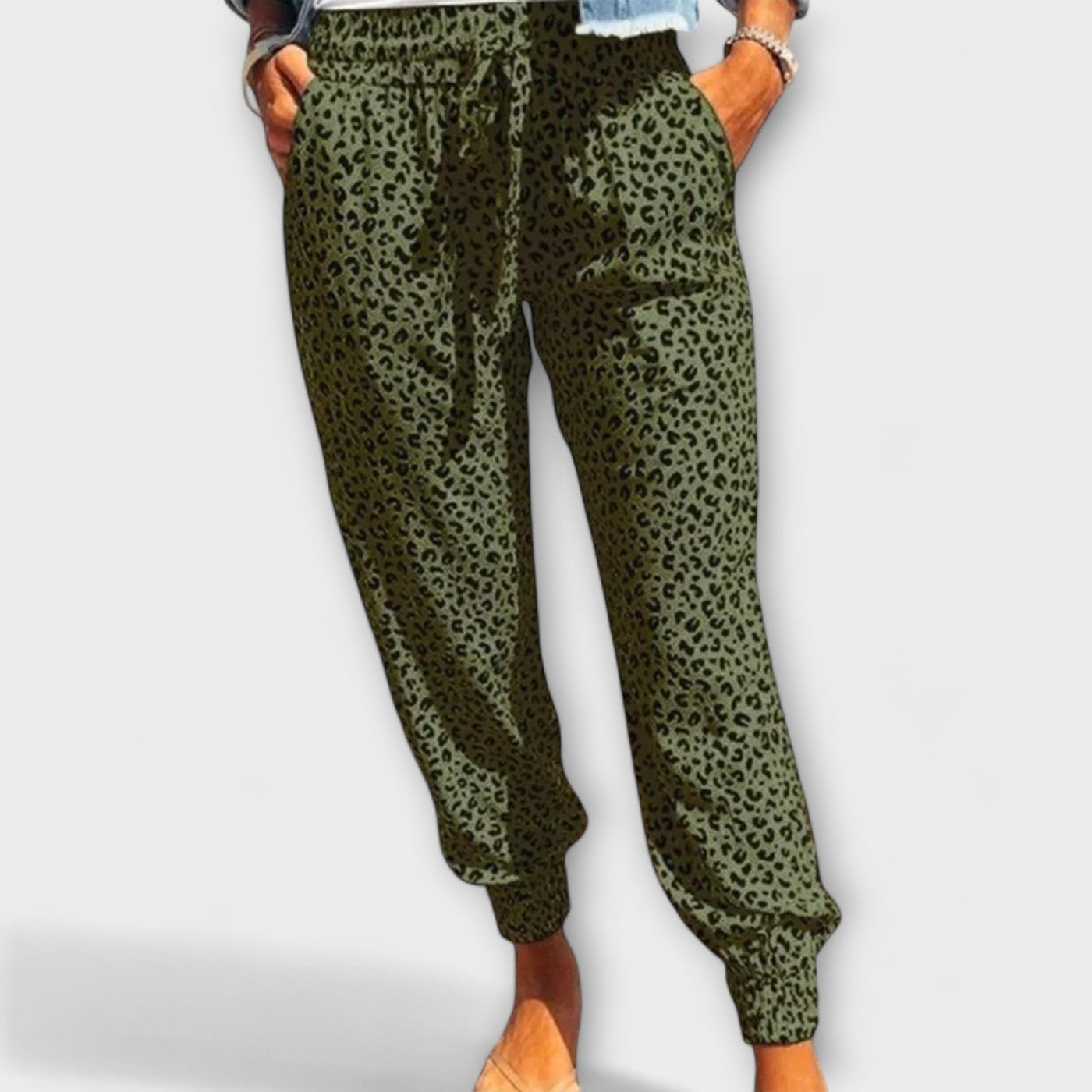 Feli | Wide Pants with Leopard Print