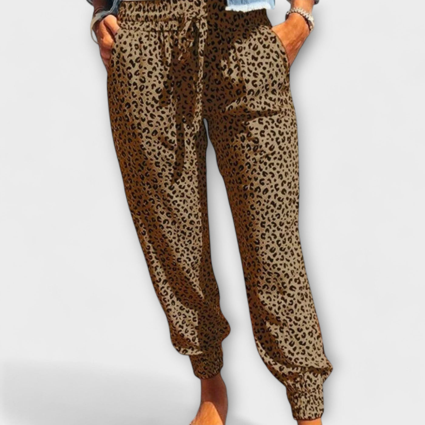 Feli | Wide Pants with Leopard Print