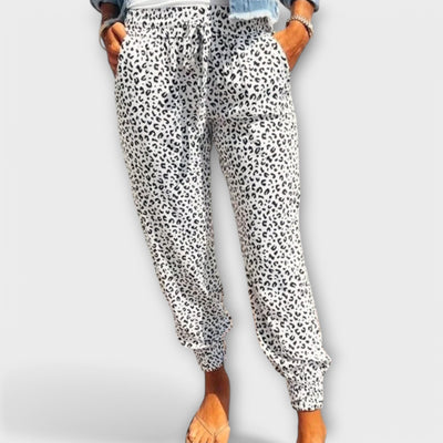 Feli | Wide Pants with Leopard Print