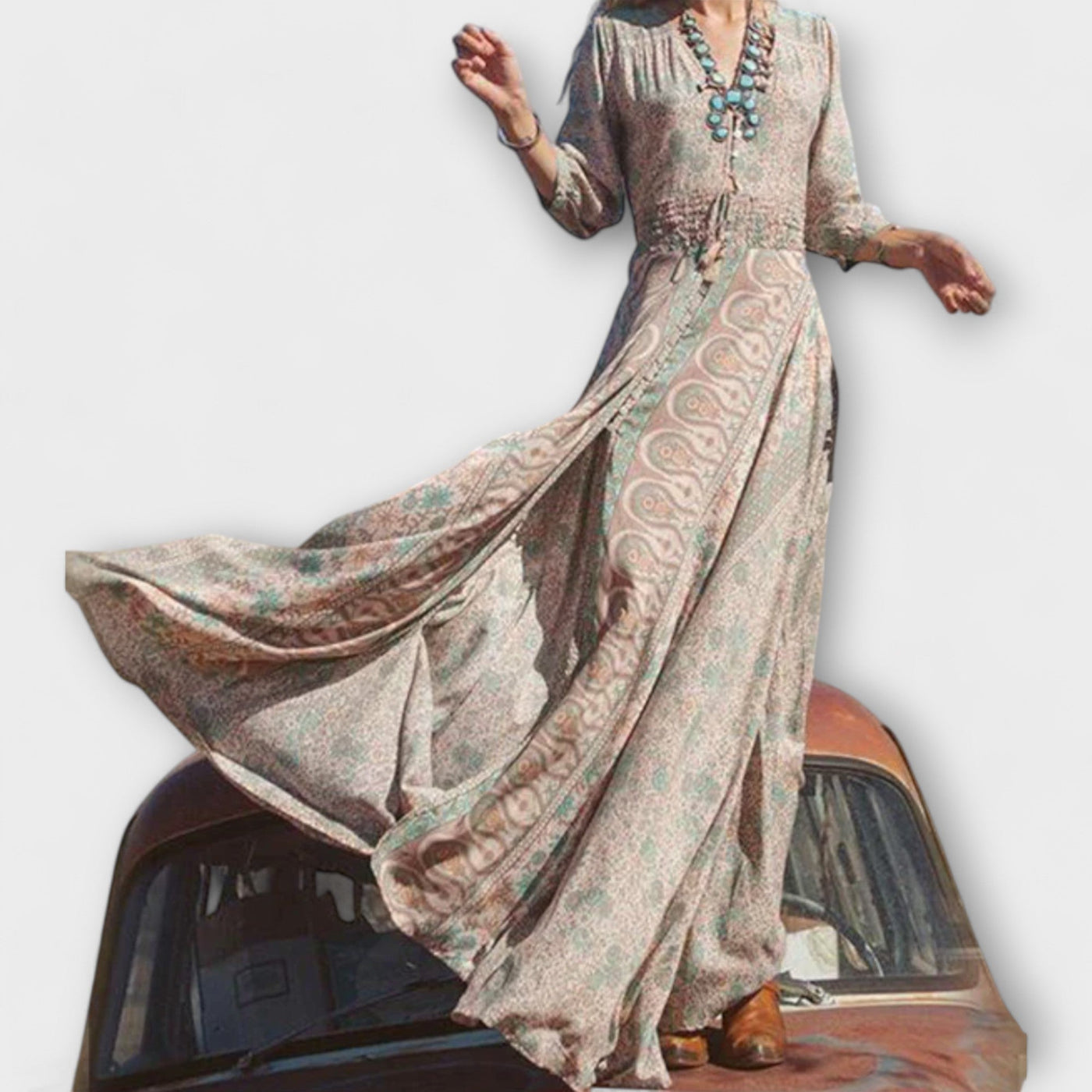 Hannah | Relaxed Bohemian Maxi Dress