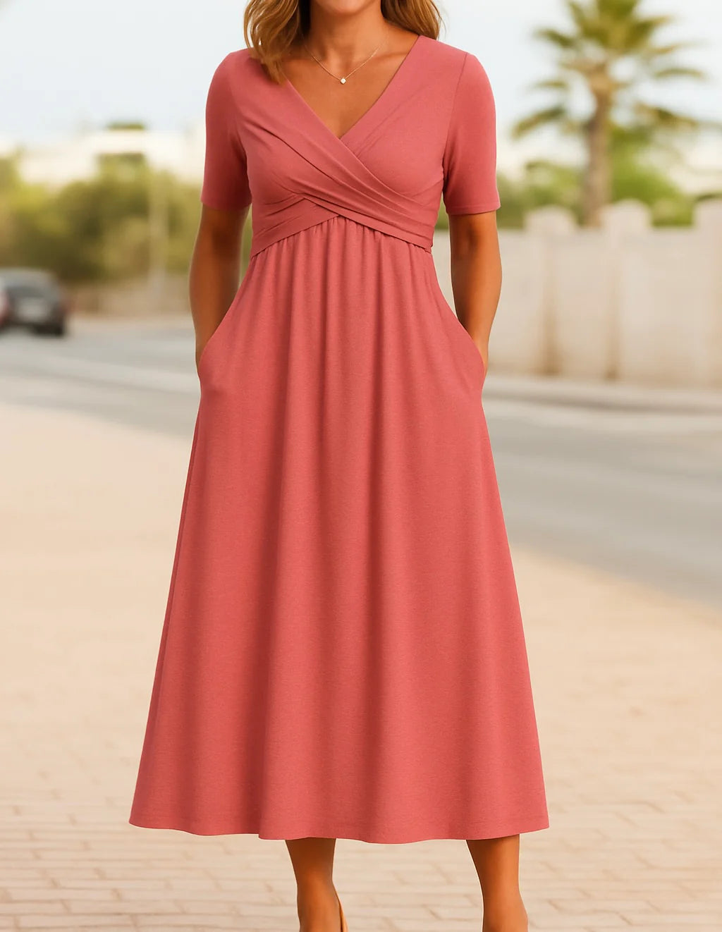 Aria | Comfortable V-Neck Dress