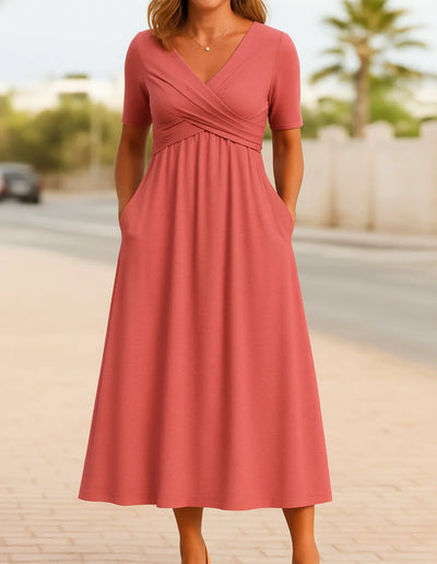 Aria | Comfortable V-Neck Dress