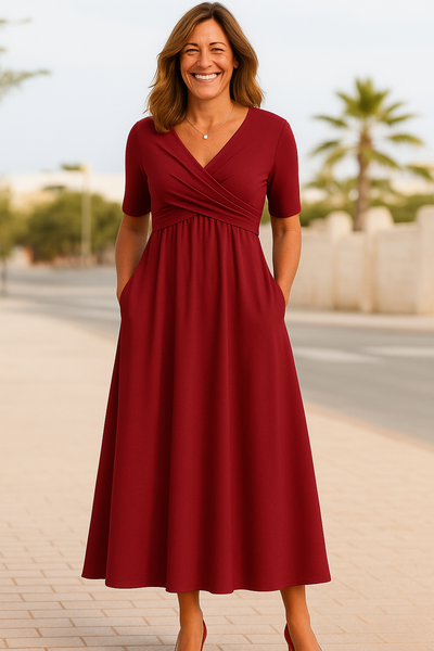 Aria | Comfortable V-Neck Dress