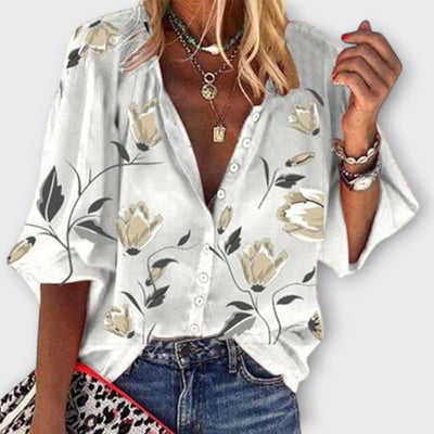 Madeleine | Airy Blouse in Floral Design
