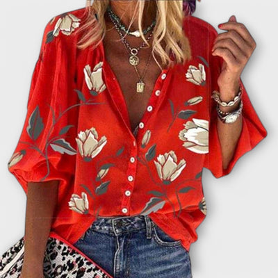 Madeleine | Airy Blouse in Floral Design
