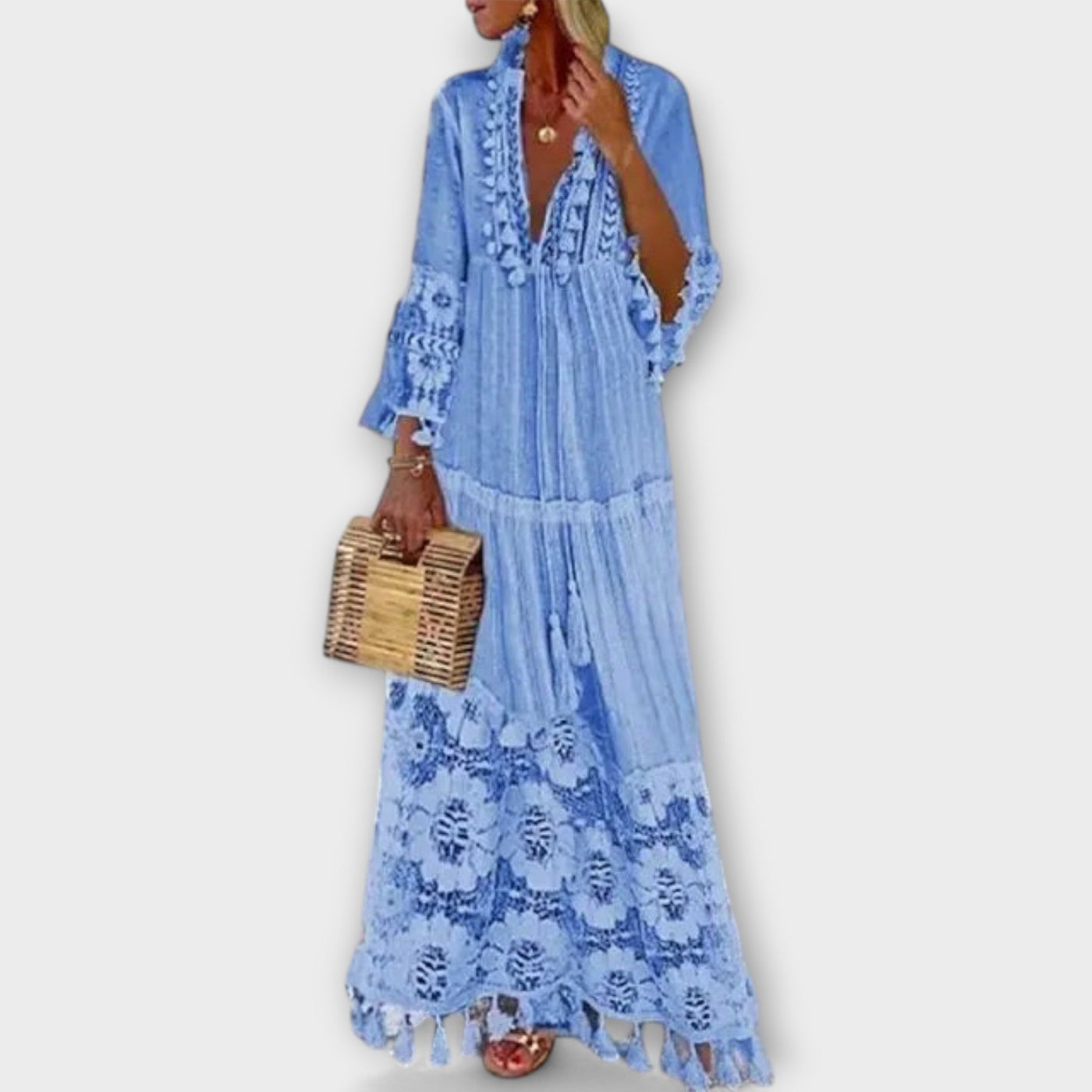 Kloe | Lace and Tassels Dress