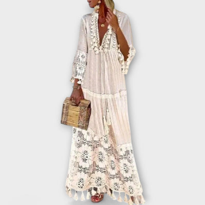 Kloe | Lace and Tassels Dress