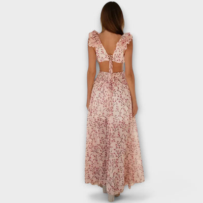 Lilou | Maxi Dress with Ruffle Edges