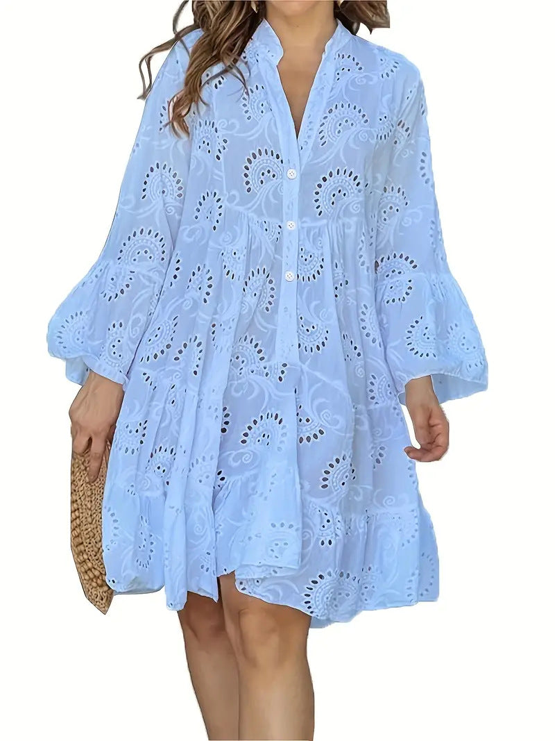 Celine | Elegant Hollow Pattern Dress