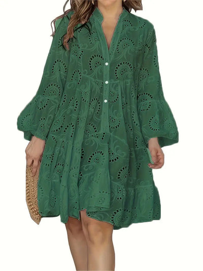 Celine | Elegant Hollow Pattern Dress