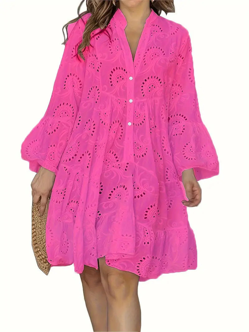 Celine | Elegant Hollow Pattern Dress