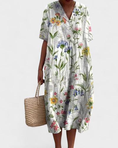 Zoey | Vibrant Floral Pattern Dress