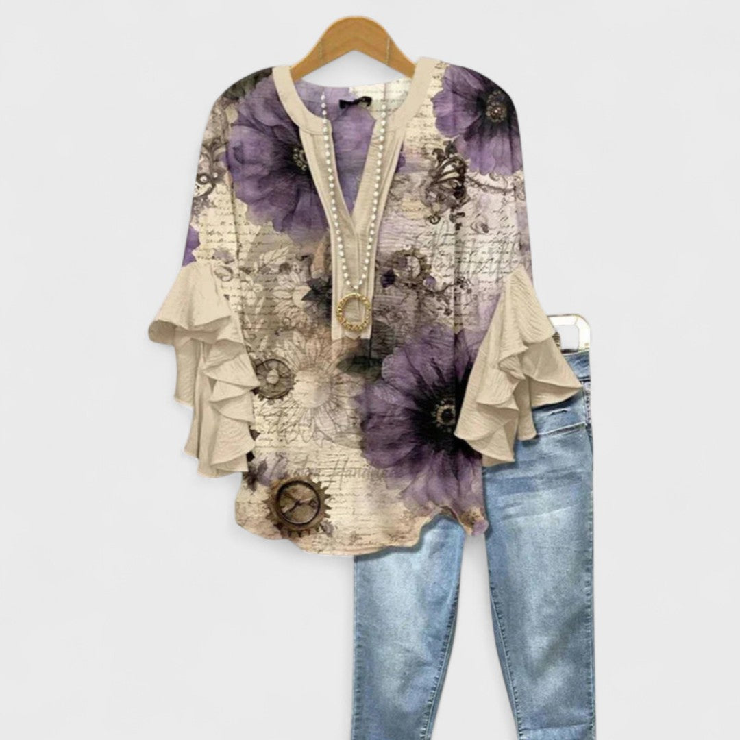 Isabella | Elegant Floral Blouse