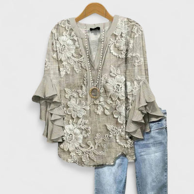 Isabella | Elegant Floral Blouse