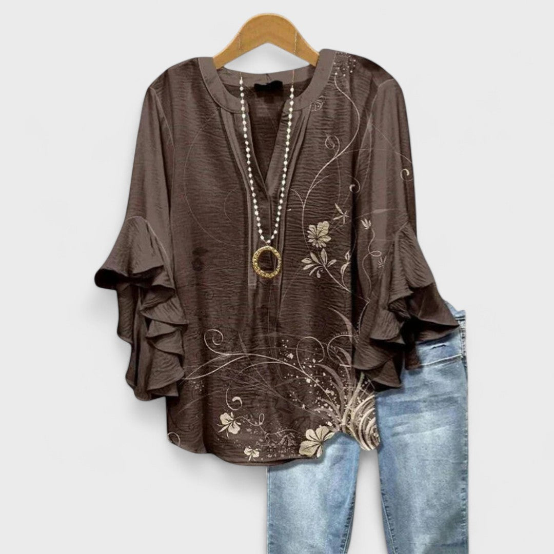 Isabella | Elegant Floral Blouse