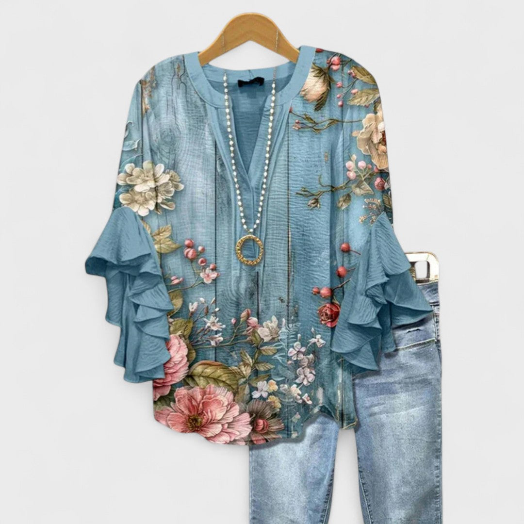 Isabella | Elegant Floral Blouse