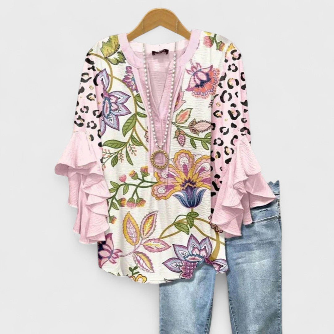 Isabella | Elegant Floral Blouse