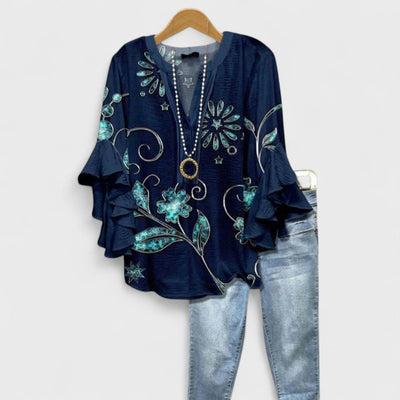 Isabella | Elegant Floral Blouse