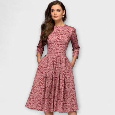 Retrozo | Elegant knee-length dress