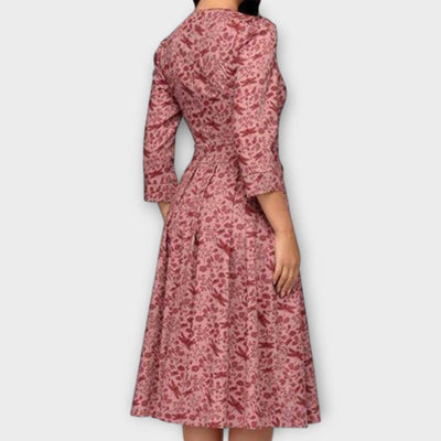 Retrozo | Elegant knee-length dress