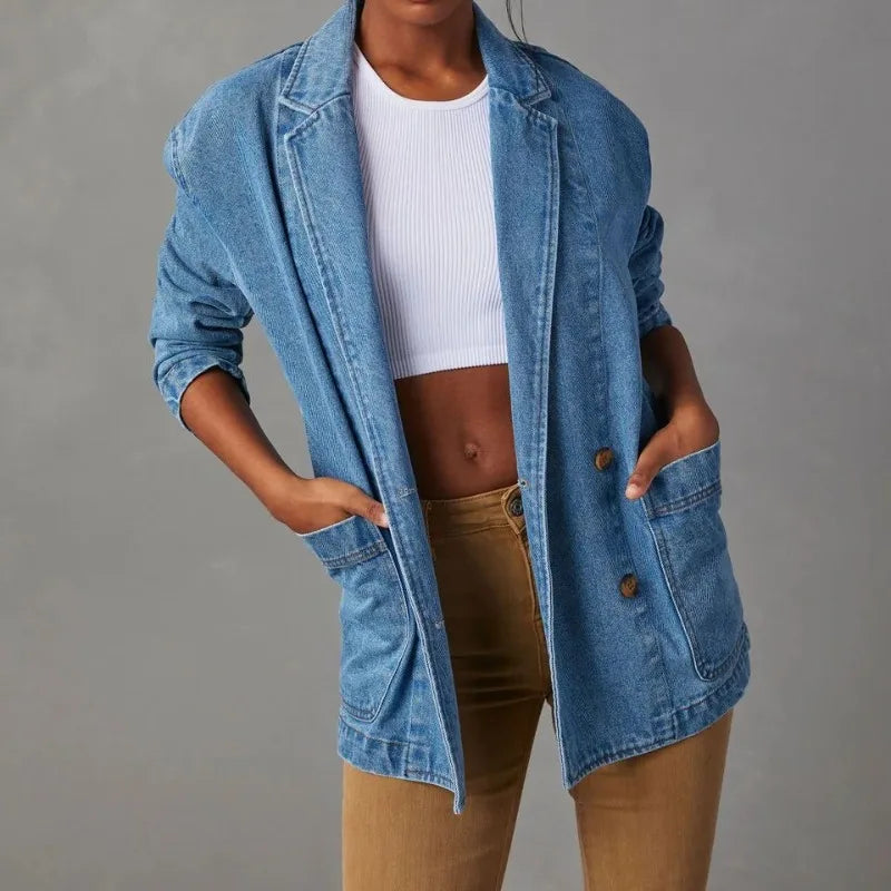 Ella™ | Denim Blazer Jacket