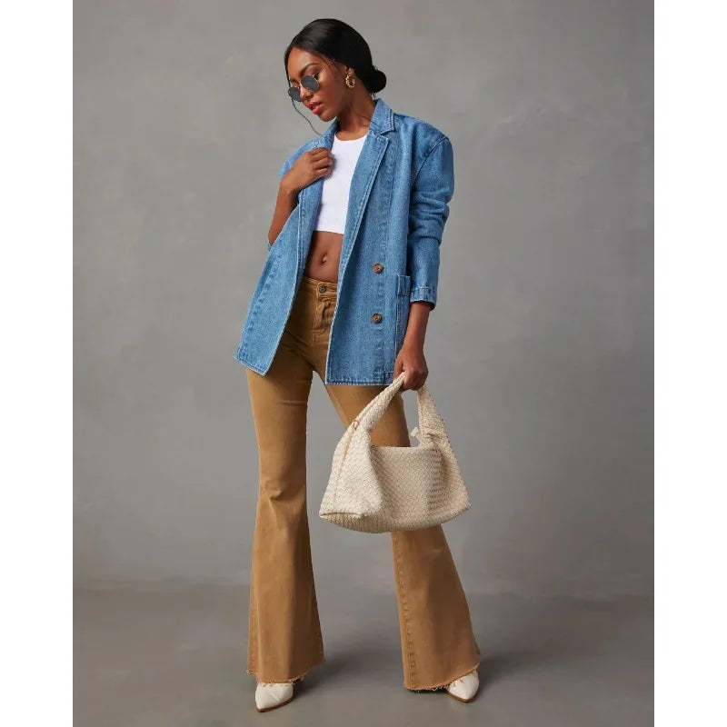 Ella™ | Denim Blazer Jacket