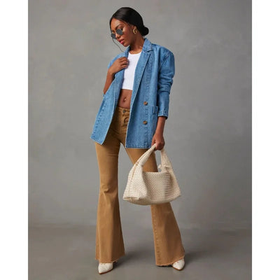 Ella™ | Denim Blazer Jacket