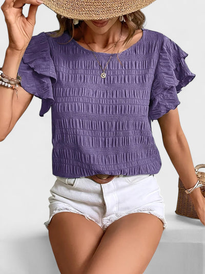 Charmaine | Light & Breezy Blouse with Fun Ruffles