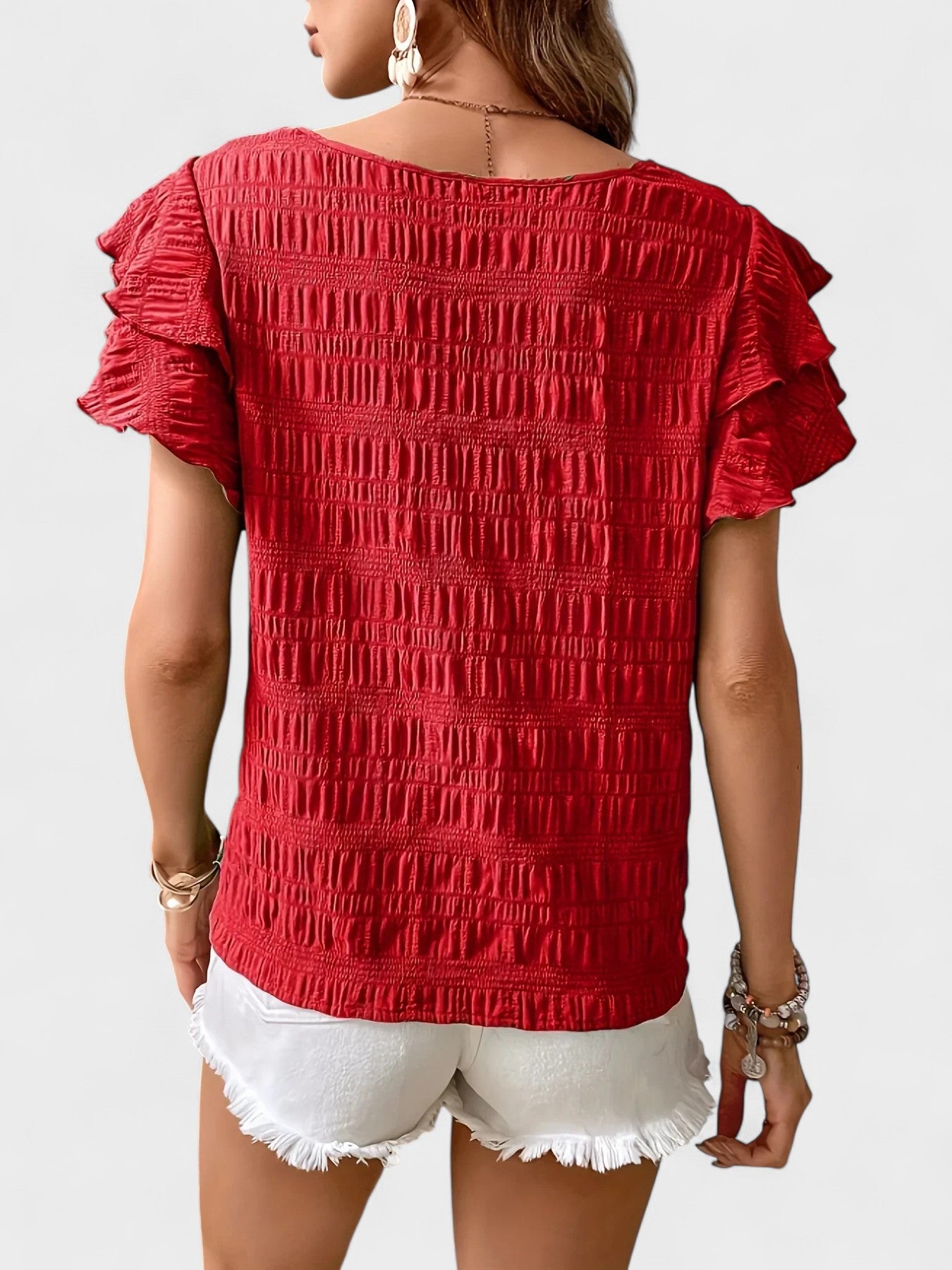 Charmaine | Light & Breezy Blouse with Fun Ruffles