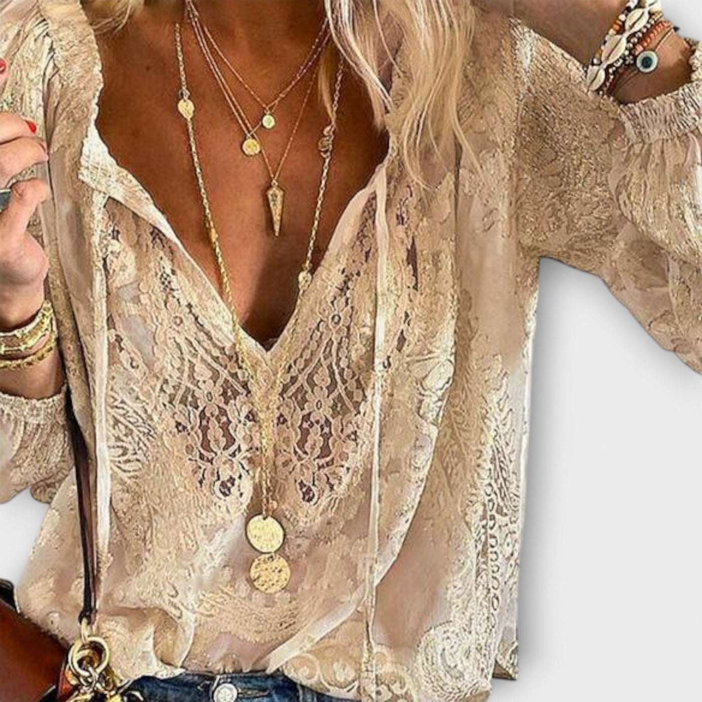 Adelina | Elegant Lace Blouse