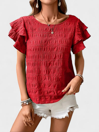Charmaine | Light & Breezy Blouse with Fun Ruffles