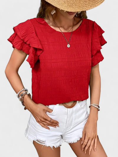 Charmaine | Light & Breezy Blouse with Fun Ruffles