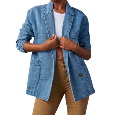 Ella™ | Denim Blazer Jacket
