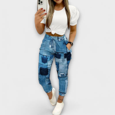 Zoe | Checked Trousers